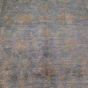 Hand-Knotted Fine Tribal Peshawar Overdyed Chobi Wool Rug (Size 5.9 X 8.0) Brral-3984