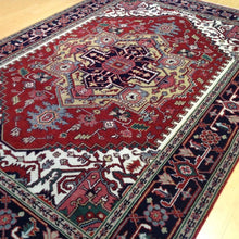 Load image into Gallery viewer, Hand-Knotted Tribal Heriz Serapi Design Wool Rug (Size 6.0 X 9.2) Brral-306