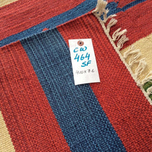 Load image into Gallery viewer, Hand-Woven Flatweave Southwestern Design Handmade Cotton Rug (Size 4.10 X 7.6) Brrsf-1392