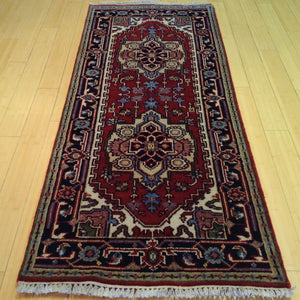 Hand-Knotted Serapi/Heriz Design 100% Wool Rug (Size 2.6 X 6.1) Brral-1797