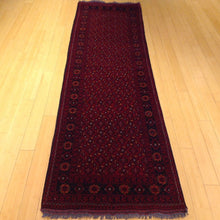 Load image into Gallery viewer, Hand-Knotted Turkmen Afghan Tribal Handmade 100% Wool Rug (Size 2.8 X 9.9) Cwral-4632