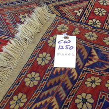 Load image into Gallery viewer, Soumak Weave Fine Afghan Tribal Wool Handmade Kilim Rug (Size 5.2 X 6.2) Brral-3750