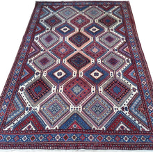 Load image into Gallery viewer, Hand-Knotted Pre Owned Tribal Wool Rug (Size 6.6 X 10.5) Brrsf-357