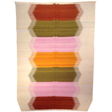 Load image into Gallery viewer, Hand-Woven Reversible Indo Morden Dhurrie Colorful Kilim Rug (Size 5.11 X 8.8) Brral-4104