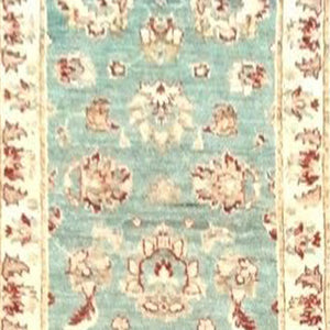 Hand-Knotted Oriental Peshawar Chobi Oushak Design 100% Wool Rug (Size 2.6 X 11.4) Brrsf-423