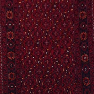 Hand-Knotted Turkmen Afghan Tribal Handmade 100% Wool Rug (Size 2.8 X 9.9) Cwral-4632