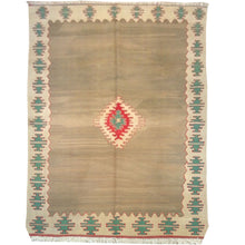 Load image into Gallery viewer, Vintage Hand-Woven Flatweave Turkish Kilim Wool One-Of-A-Kind Rug (Size 5.8 X 8.3) Brrsf-1605