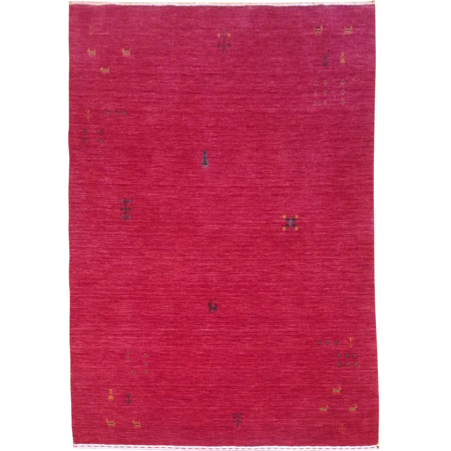 Hand-Loomed Gabbeh Traditional Contemporary Design Wool Rug (Size 3.11 X 6.1) Brral-2352