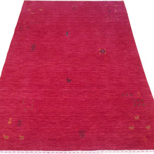 Load image into Gallery viewer, Hand-Loomed Gabbeh Traditional Contemporary Design Wool Rug (Size 3.11 X 6.1) Brral-2352