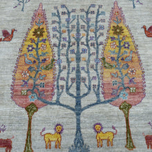 Load image into Gallery viewer, Hand-Knotted Peshawar Tree Willow Design Handmade Wool Rug (Size 11.7 X 14.8) Cwral-11151