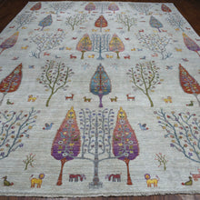 Load image into Gallery viewer, Hand-Knotted Peshawar Tree Willow Design Handmade Wool Rug (Size 11.7 X 14.8) Cwral-11151