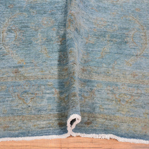 Hand-Knotted Fine Tribal Peshawar Overdyed Chobi Wool Rug (Size 5.9 X 8.3) Brral-3984