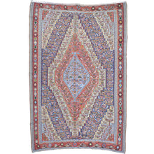 Load image into Gallery viewer, Hand-Woven Reversible Persian Sanna Kilim Flatweave Handmade Rug (Size 6.2 X 9.1) Brral-4035