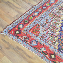 Load image into Gallery viewer, Hand-Woven Reversible Persian Sanna Kilim Flatweave Handmade Rug (Size 6.2 X 9.1) Brral-4035