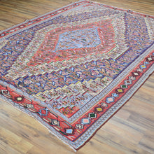 Load image into Gallery viewer, Hand-Woven Reversible Persian Sanna Kilim Flatweave Handmade Rug (Size 6.2 X 9.1) Brral-4035
