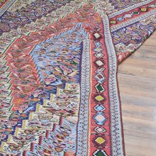 Load image into Gallery viewer, Hand-Woven Reversible Persian Sanna Kilim Flatweave Handmade Rug (Size 6.2 X 9.1) Brral-4035