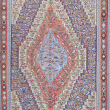 Load image into Gallery viewer, Hand-Woven Reversible Persian Sanna Kilim Flatweave Handmade Rug (Size 6.2 X 9.1) Brral-4035
