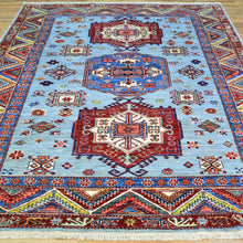 Load image into Gallery viewer, Hand-Knotted Fine Tribal Kazak Design Handmade Wool Rug (Size 5.8 X 8.0) Cwral-9270