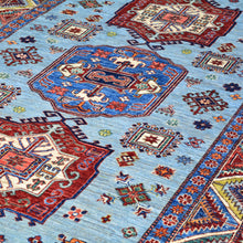 Load image into Gallery viewer, Hand-Knotted Fine Tribal Kazak Design Handmade Wool Rug (Size 5.8 X 8.0) Cwral-9270