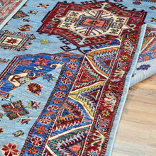 Load image into Gallery viewer, Hand-Knotted Fine Tribal Kazak Design Handmade Wool Rug (Size 5.8 X 8.0) Cwral-9270