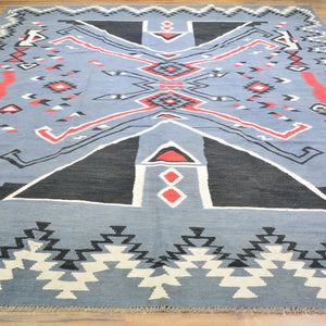 Hand-Woven Reversible Southwestern Design Handmade Rug (Size 8.3 X 11.3) Cwral-10899