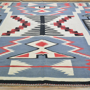 Hand-Woven Reversible Southwestern Design Handmade Rug (Size 8.1 X 9.11) Cwral-10914