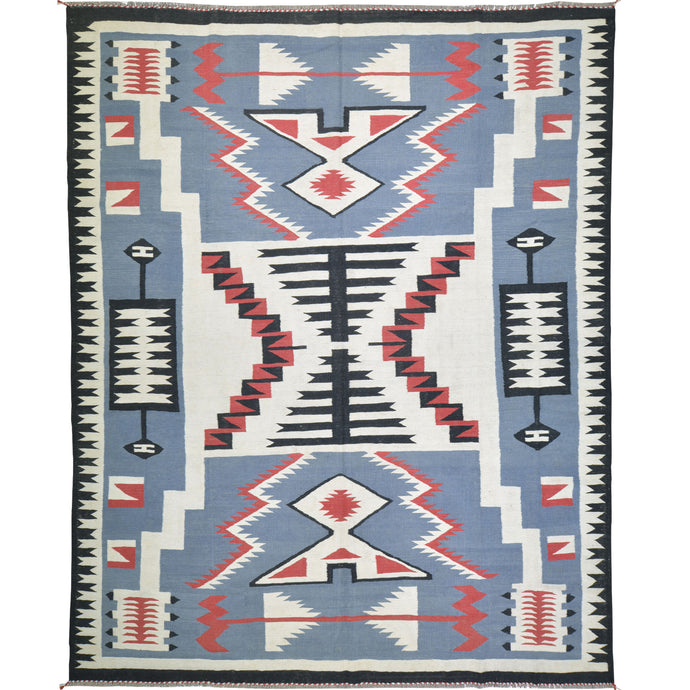 Hand-Woven Reversible Southwestern Design Handmade Rug (Size 8.1 X 9.11) Cwral-10914