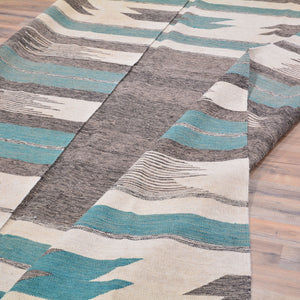 Hand-Woven Reversible Modern Design Handmade Wool Rug (Size 8.2 X 9.8) Cwral-10917