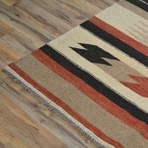 Hand-Woven Reversible Modern Design Handmade Wool Rug (Size 8.1 X 9.10) Cwral-10920