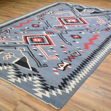 Load image into Gallery viewer, Hand-Woven Reversible Southwestern Design Handmade Wool Rug (Size 6.7 X 9.10) Cwral-10932