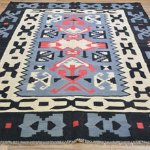 Load image into Gallery viewer, Hand-Woven Reversible Southwestern Design Handmade Wool Rug (Size 6.0 X 9.0) Cwral-10935