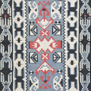 Hand-Woven Reversible Southwestern Design Handmade Wool Rug (Size 5.2 X 8.3) Cwral-10938