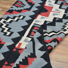 Load image into Gallery viewer, Hand-Woven Flat-Weave Southwestern Design Handmade Wool Rug (Size 4.9 X 7.9) Cwral-10941