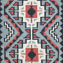 Load image into Gallery viewer, Hand-Woven Flat-Weave Southwestern Design Handmade Wool Rug (Size 4.9 X 7.9) Cwral-10941