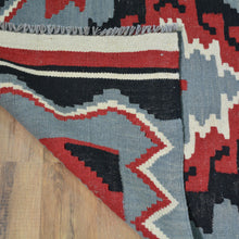 Load image into Gallery viewer, Hand-Woven Flat-Weave Southwestern Design Handmade Wool Rug (Size 2.8 X 9.11) Cwral-10947