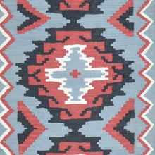 Load image into Gallery viewer, Hand-Woven Flat-Weave Southwestern Design Handmade Wool Rug (Size 2.8 X 9.11) Cwral-10947