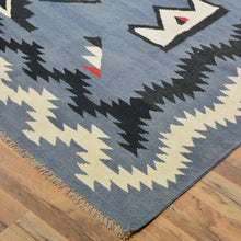 Load image into Gallery viewer, Hand-Woven Flat-Weave Southwestern Design Handmade Wool Rug (Size 8.10 X 11.11) Cwral-10950