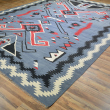 Load image into Gallery viewer, Hand-Woven Flat-Weave Southwestern Design Handmade Wool Rug (Size 8.10 X 11.11) Cwral-10950