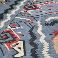 Load image into Gallery viewer, Hand-Woven Flat-Weave Southwestern Design Handmade Wool Rug (Size 8.10 X 11.11) Cwral-10950