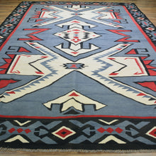 Load image into Gallery viewer, Hand-Woven Flat-Weave Southwestern Design Handmade Wool Rug (Size 8.10 X 12.8) Cwral-10953