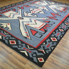 Load image into Gallery viewer, Hand-Woven Flat-Weave Southwestern Design Handmade Wool Rug (Size 8.10 X 12.8) Cwral-10953