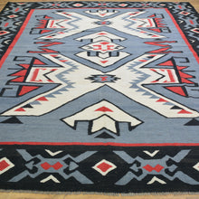 Load image into Gallery viewer, Hand-Woven Flat-Weave Southwestern Design Handmade Wool Rug (Size 8.2 X 9.5) Cwral-10956