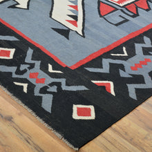 Load image into Gallery viewer, Hand-Woven Flat-Weave Southwestern Design Handmade Wool Rug (Size 8.2 X 9.5) Cwral-10956