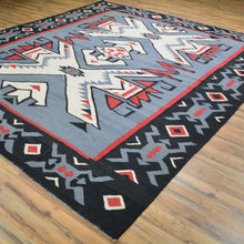 Load image into Gallery viewer, Hand-Woven Flat-Weave Southwestern Design Handmade Wool Rug (Size 8.2 X 9.5) Cwral-10956