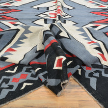 Load image into Gallery viewer, Hand-Woven Flat-Weave Southwestern Design Handmade Wool Rug (Size 8.2 X 9.5) Cwral-10956