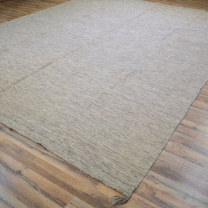 Hand-Woven Flat-Weave Contemporary Design Handmade Wool Rug (Size 8.10 X 11.10) Cwral-10959