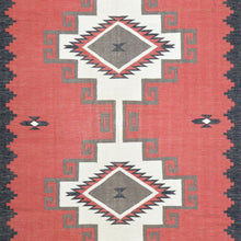 Load image into Gallery viewer, Flat-Weave Southwestern Design Antique Looks Wool Rug (Size 5.11 X 8.10) Cwral-10962