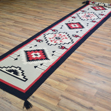 Load image into Gallery viewer, Hand-Woven Reversible Southwestern Design Handmade Wool Kilim (Size 2.5 X 15.8) Cwral-10989