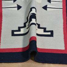 Load image into Gallery viewer, Hand-Woven Reversible Southwestern Design Handmade Wool Kilim (Size 2.5 X 15.8) Cwral-10989