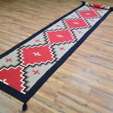 Load image into Gallery viewer, Hand-Woven Reversible Southwestern Design Handmade Wool Kilim (Size 2.6 X 15.7) Cwral-10995